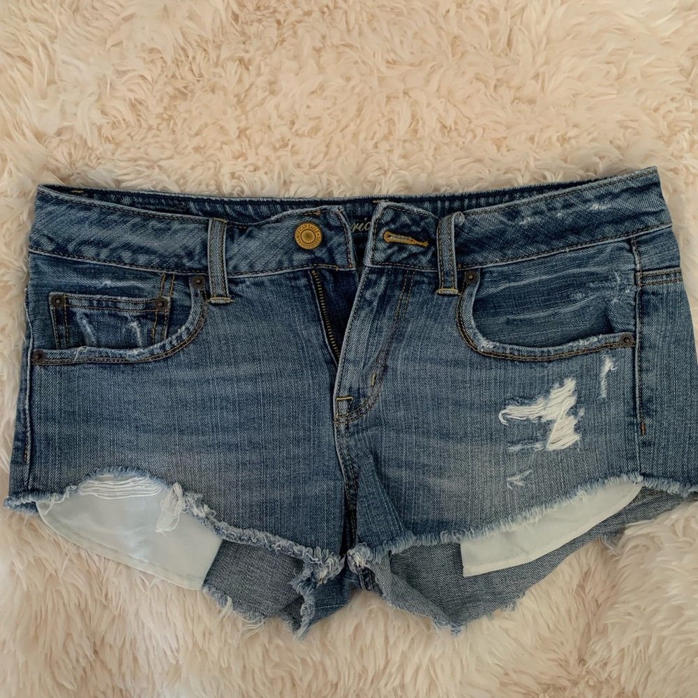 American Eagle Cut Off Jean Shorts - Women Size 8